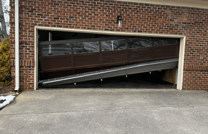 Garage Door Off Track: What Happened and Why You Shouldn't Force It 1 IMG 9969