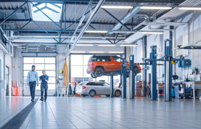 Garage Doors for Auto Repair Shops and Car Dealerships in Charlotte scaled