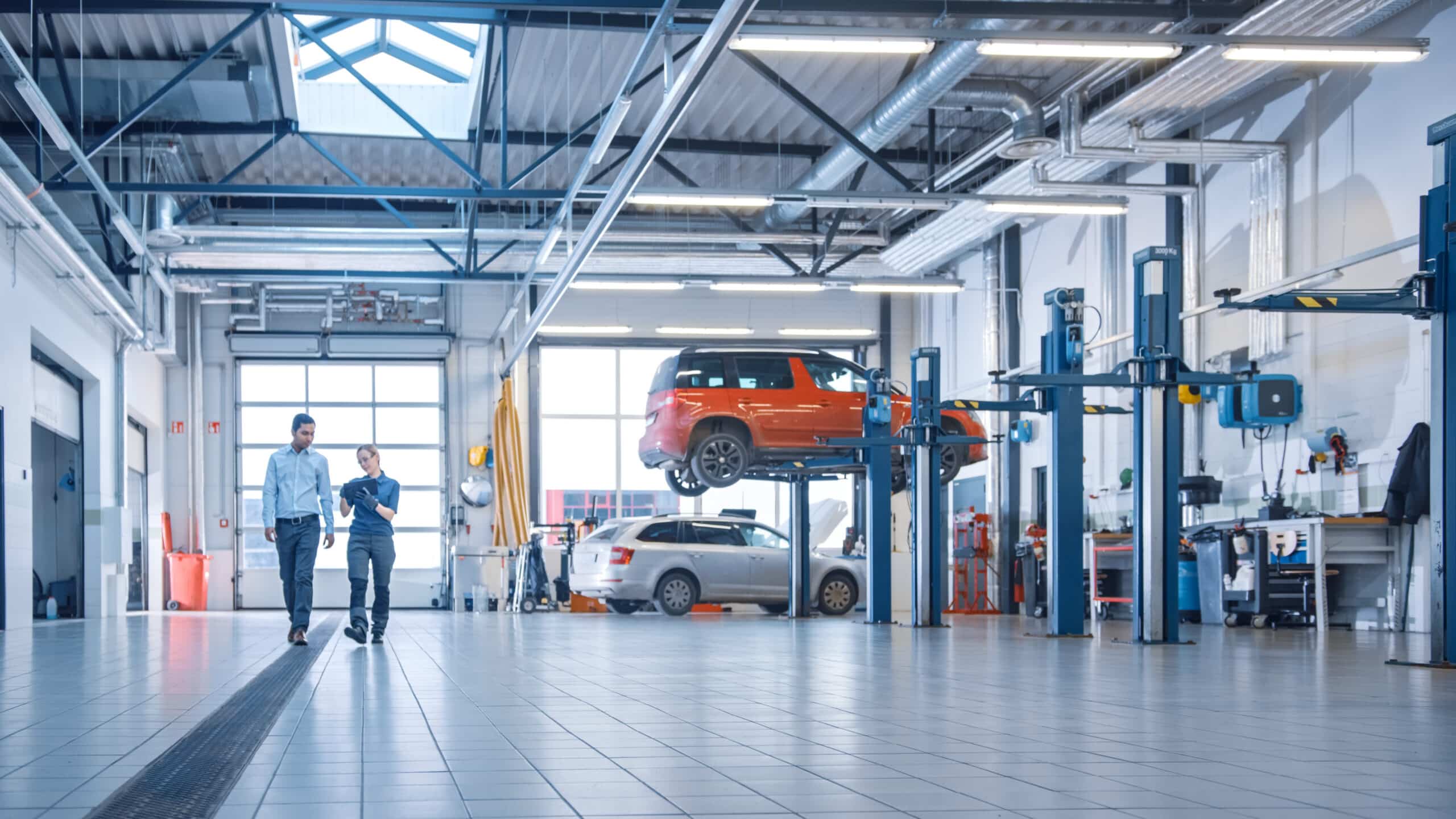 Garage Doors for Auto Repair Shops and Car Dealerships in Charlotte scaled