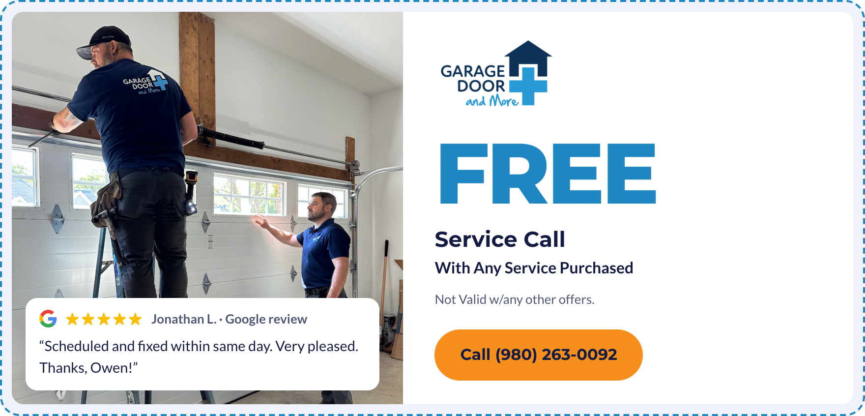 gdm coupon free service call